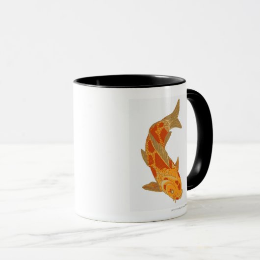 Digitale illustratie van Koi Carp Mok (Voorkant rechts)