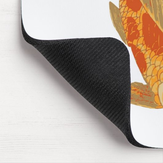 Digitale illustratie van Koi Carp Muismat (Hoek)