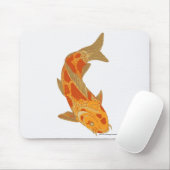 Digitale illustratie van Koi Carp Muismat (Met muis)