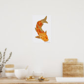 Digitale illustratie van Koi Carp Poster (Keuken)