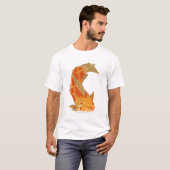 Digitale illustratie van Koi Carp T-shirt (Voorkant volledig)