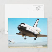 Digitale illustratie van Space Shuttle Briefkaart (Voorkant / Achterkant)