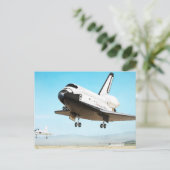 Digitale illustratie van Space Shuttle Briefkaart (Staand voorkant)