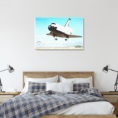 Digitale illustratie van Space Shuttle Canvas Afdruk (Insitu (Slaapkamer))