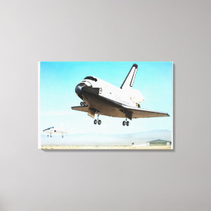 Digitale illustratie van Space Shuttle Canvas Afdruk
