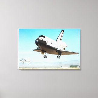 Digitale illustratie van Space Shuttle Canvas Afdruk