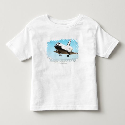 Digitale illustratie van Space Shuttle Kinder Shirts (Voorkant)
