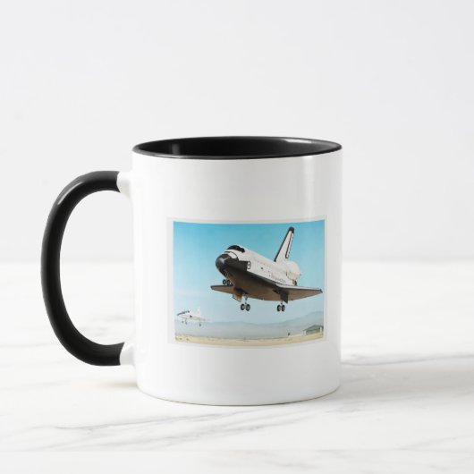 Digitale illustratie van Space Shuttle Mok (Links)