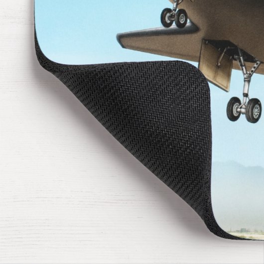 Digitale illustratie van Space Shuttle Muismat (Hoek)