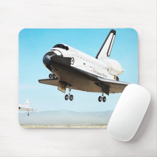 Digitale illustratie van Space Shuttle Muismat (Met muis)