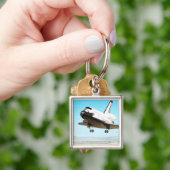 Digitale illustratie van Space Shuttle Sleutelhanger (Hand)