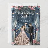 Digitale Indiase bruiloft Receptie uitnodigingen (Voorkant)