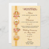 Digitale Indiase bruiloft uitnodiging (Voorkant / Achterkant)