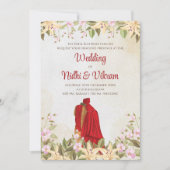 Digitale Indiase bruiloft uitnodigingen & Indiase  (Voorkant)