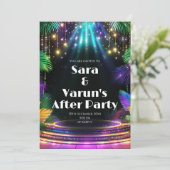 Digitale Indiase Cocktail Party uitnodiging Indisc (Staand voorkant)