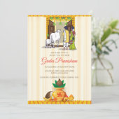 Digitale Indiase Housewarming uitnodiging Telugu (Staand voorkant)