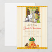 Digitale Indiase Housewarming uitnodiging Telugu (Voorkant / Achterkant)