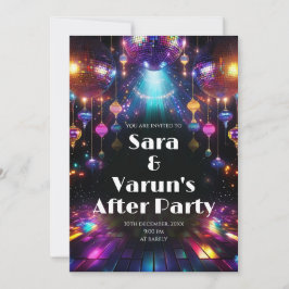 Digitale Indiase Jongeren Feest uitnodiging & Trou