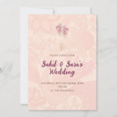 Digitale Indiase trouwkaart Hindoe-huwelijk Kaart (Voorkant)