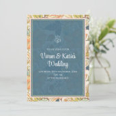 Digitale Indiase uitnodiging & Hindoe bruiloft uit (Staand voorkant)