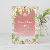 Digitale Indiase uitnodiging Indiase huwelijkskaar (Staand voorkant)