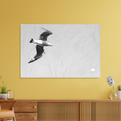 DIGITALE INKT op meeuw op uitgerekte canvas Afdruk (Insitu (Woonkamer))