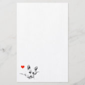 Digitale inkttekening van een Westie Dog, Briefpap Briefpapier (Voorkant)