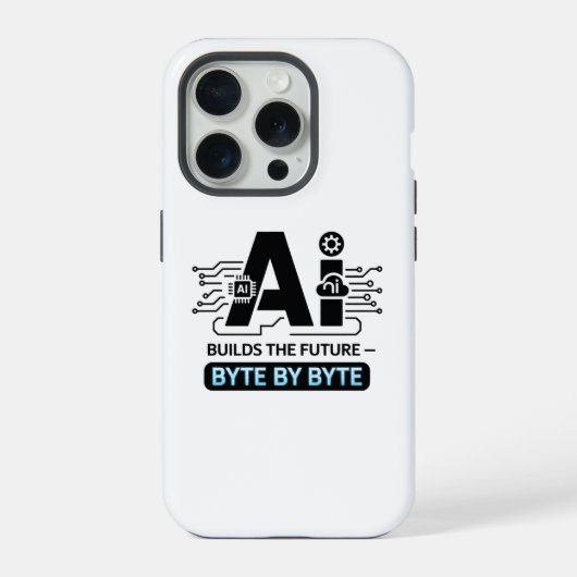 Digitale innovatie Computerwetenschap AI Kunst iPhone Hoesje (Achterkant)