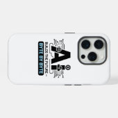 Digitale innovatie Computerwetenschap AI Kunst iPhone Hoesje (Achterkant horizontaal)