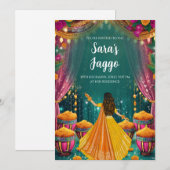 Digitale Jaggo-uitnodigingen Jago-uitnodigingen Kaart (Voorkant / Achterkant)