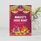 Digitale Jaggo verzendt Jago uitnodiging, Jago uit Kaart (Staand voorkant)