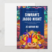 Digitale Jago uitnodiging Jaggo uitnodigingen, Jag (Voorkant / Achterkant)