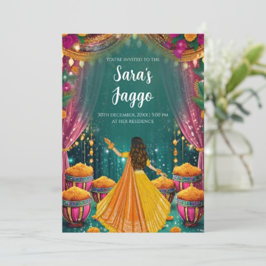 Digitale Jago uitnodigingen Jago uitnodigt (Staand voorkant)