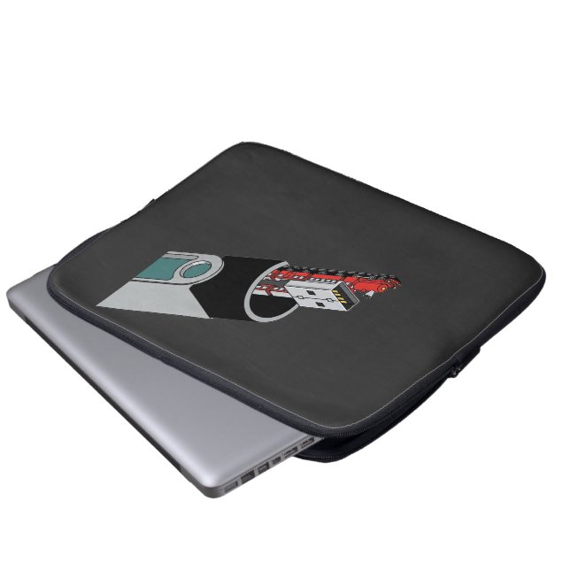 Digitale Journey USB-trein - Laptop iPad Case (Voorkant onderkant)