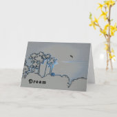 Digitale Kaart voor pensionering - Blauw (Gele Bloem)