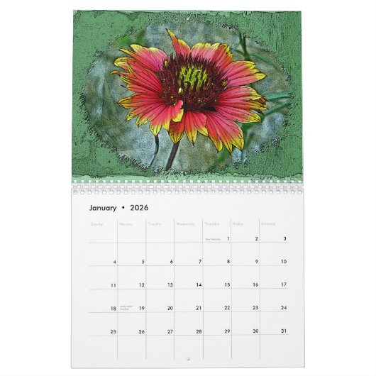 Digitale kalenderventilatortuin #4 kalender (Jan 2026)