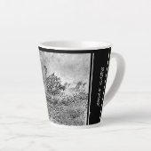 Digitale kalligrafie Zwanenmeer LS Latte mok (Rechterhoek)