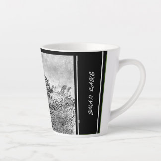 Digitale kalligrafie Zwanenmeer LS Latte mok