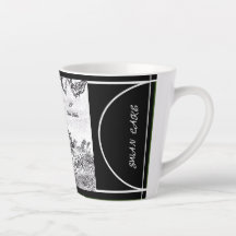 Digitale kalligrafie Zwanenmeer LS Latte mok
