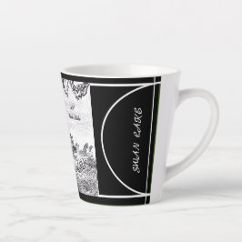 Digitale kalligrafie Zwanenmeer LS Latte mok