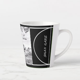 Digitale kalligrafie Zwanenmeer LS Latte mok