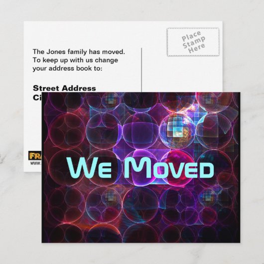 Digitale kavitatie aankondigingskaart (Voorkant / Achterkant)