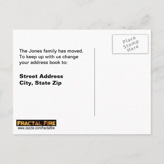 Digitale kavitatie aankondigingskaart (Achterkant)