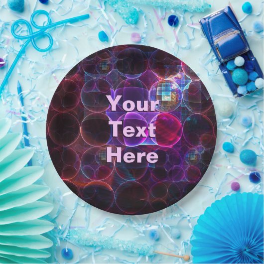 Digitale kavitatie papieren bordje (Feest)