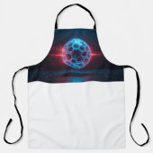 Digitale kern: futuristische explosie van de energ schort (Voorkant)