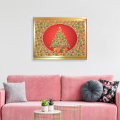 Digitale kerstkunst met omhulde Canvas Afdruk (Insitu (Woonkamer))