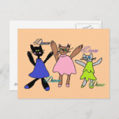 digitale keukens dansen briefkaarten (Voorkant / Achterkant)