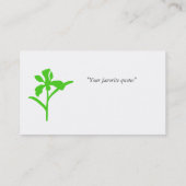 Digitale kleur, groen en geel visitekaartje (Achterkant)