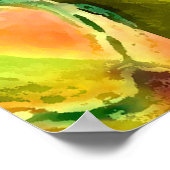 Digitale kleuren Hart Poster (Hoek)