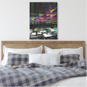 Digitale Kleurendromen Canvas Afdruk (Insitu (Slaapkamer))